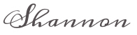 Shannon blog signature
