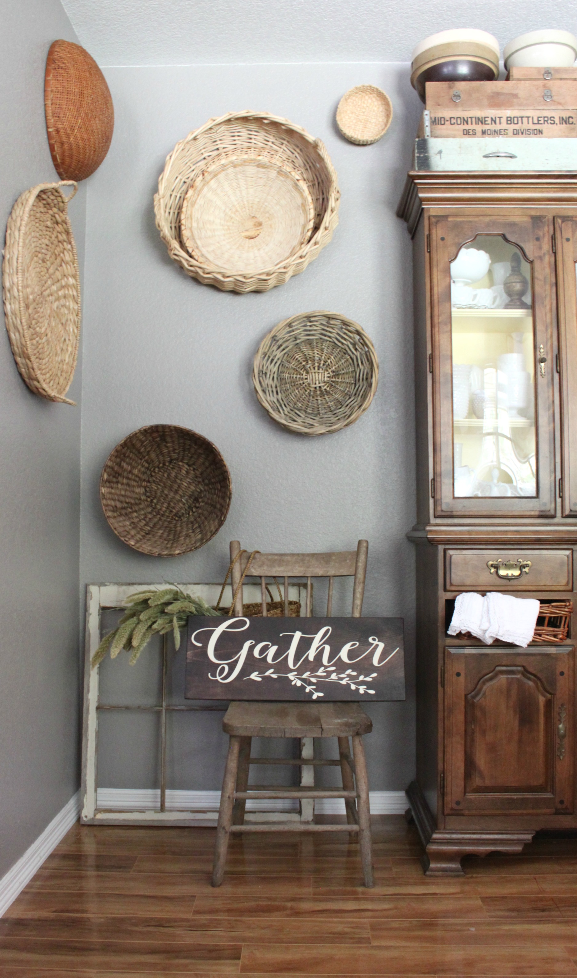 fall-dining-room-basket-wall-gather-wood-sign-handmade