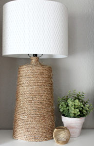 How to Make a Rustic Rope Wrapped Lamp Base