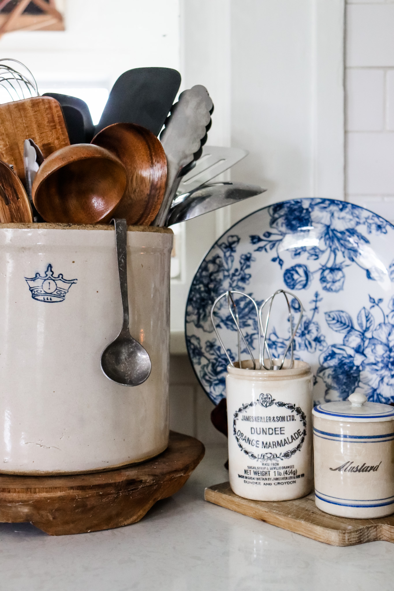 Vintage Inspired Kitchen Counter Styling - an inspired nest